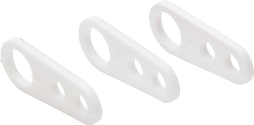 Kopp crochet de suspension/disque à trois trous, plastique, 3 pièces dans un sachet, couleur blanc, 370113087