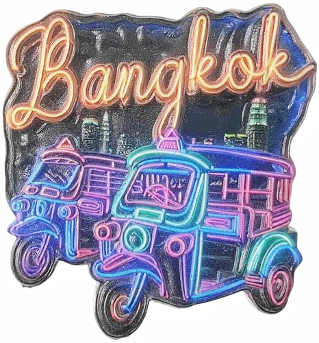 Kühlschrankmagnet, Bangkok, Thailand, Reise-Souvenir, Kühlschrankdekoration, magnetisch, 3D-Aufkleber, Basteln