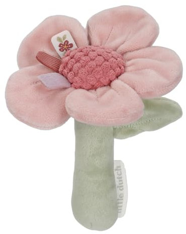 Little Dutch 9001 Greifling Rassel Blume - Fairy Garden rosa