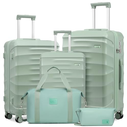 Sea choice Set de 5 Valises de Voyage Rigide Ensemble de Valise 20/24/28 Pouces Sets de Bagages Cabine avec Trousse de Toilette et Sacs de Voyage
