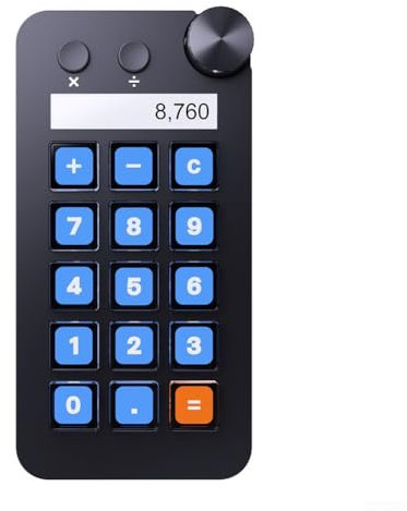 MeevrgR Compact 15-Key Stream Deck - LCD Programmable Keyboard for Live Streaming & Content Creation | Custom Visual Shortcut Controller | Space-Saving Design(Is black)