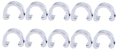 Hemobllo 10pcs U-shaped Wire Buckle c Clip Buckle for Bike Brake Line Fixing Clamp Bike Accessories