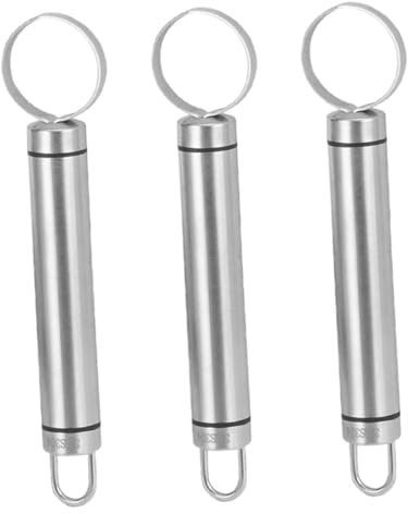 LALADEFIEE 3pcs Cherry Pitter Apple Corer Tool Stainless Steel Fruit Corer Pitter Pear Core Remover Kitchen Utensil for Easy Use