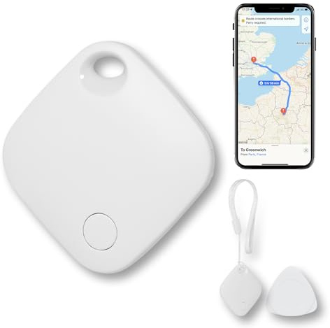 AURTEC Traceur GPS Intelligent pour Animaux de Compagnie, véhicules, clés et Bagages – Compatible avec Apple Find My App (iOS Uniquement), Suivi Global de localisation en Temps réel, Longue durée de