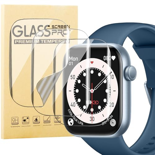 KUSINHOKA 3 Pezzi Pellicola Protettiva per AcclaFit P5 1.85 Pollici, HD Trasparente Anti-Graffio Protezione Schermo, Senza Bolle, Soft TPU Pellicola Protettivo per AcclaFit Smartwatch