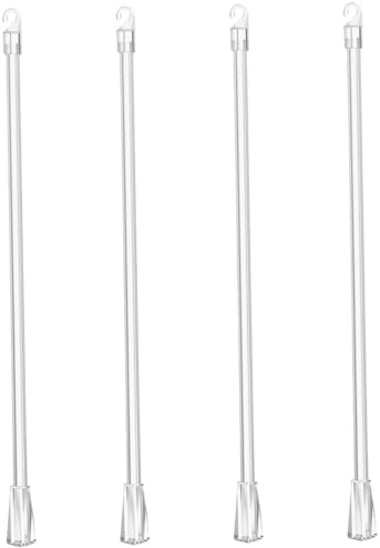 DIYEAH Abnehmbare Jalousienstange Transparent 48cm aus Robustem Kunststoff mit Haken für Jalousien Öffner Zubehör Vorhangsteuerung