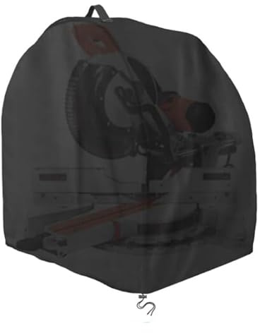 Gihioue Housse de protection contre la poussière pour scie à onglet - Housse imperméable pour raboteuse avec poignée de transport et cordon de serrage, housse de protection en tissu Oxford 71 x 61 x