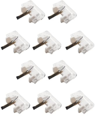 Compatible avec Les Aiguilles de Gramophone for St-ylus N44-3-7 M44-7 N44G DN30, SH-ure M44G et du-AL DN305 DN306(10 pcs White)