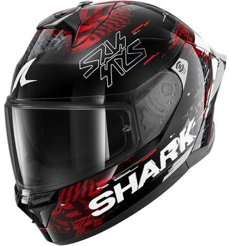 SHARK, Integraler Motorradhelm SKWAL CUP SPEED-VIB Black Red Silver KRS, L