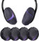 Geekria 2 Pairs Flex Fabric Headphone Covers (Product Safety Certified), Washable & Stretchable Sanitary Ear Protectors for Over-Ear Headsets, Sweat-Resistant (Size M/Cosmos)