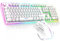 SPIRIT OF GAMER x Ultimate 600 | Gaming Tastatur Maus Set Kabellos Weiß Wiederaufladbar RGB | Layout QWERTZ Deutsch | Keyboard Semi Mechanisch | 4800 DPI Wireless Mouse | Für PS5, PS4, PC, Xbox