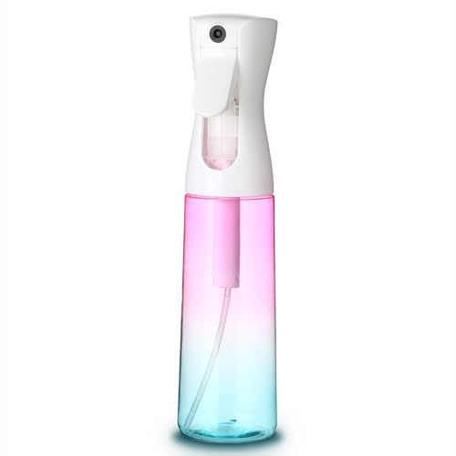 Vaporisateur 300ml,Vaporisateur cheveux,Pulverisateur a main,Brouillard d'eau ultra-fin, couleur tendance bleu-rose, convient pour le maquillage, les soins de la peau, le nettoyage quotidien, etc