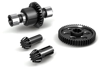 Womaqu 1:14 Scale RC Car Upgrade Accessories Mainshaft Gears and a Differential, Upgrade Spare Parts RC Vehicle Differentials for 14322 14331