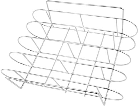 OFFSCH Panier De Barbecue En Acier Inoxydable Accessoires Pour Grillades Grille Pour Côtes Robuste