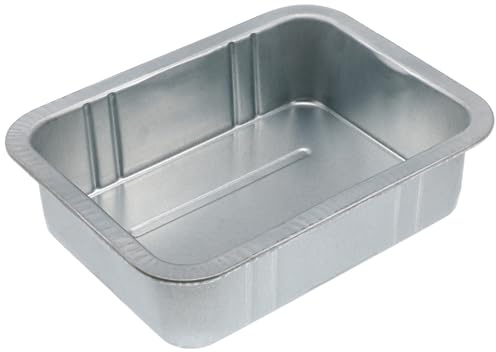 HONMEET Vaschetta di Raccolta Olio Motore Esausto in Acciaio Vassoio Raccogli-Olio da 5 Litri Bordo Arricciato Strumento Fluido per Officina Auto e Cambio Olio Pratico