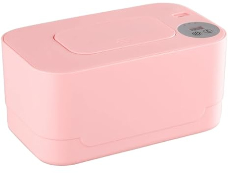 Calentador de toallitas para bebés, dispensador portátil de calentador de toallitas con temperatura ajustable y luz nocturna, calentamiento suave para para bebés recién nacidos |.
