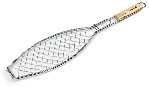 Barbecook Griglia per 1 Pesce per Barbecue, graticola per Pesce per Barbecue, Accessori per Barbecue, 66 x 14,5 x 2 cm