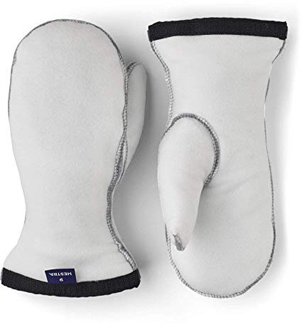 Hestra Unisex Heli Ski Liner Mitt, Insulated, Quick Dry, Machine Washable Ski Touring Liners for Men & Women - Offwhite - 12
