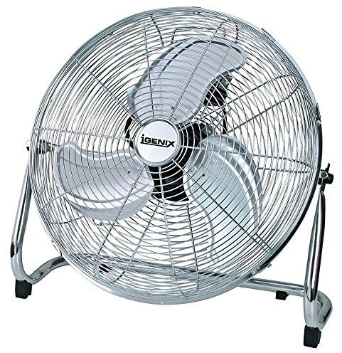 Igenix DF1800 Floorstanding Air Circulator - 18 Inch, 90 W, Chrome by Igenix