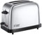 Russell Hobbs Grille Pain [Pour 2 Tranches] Victory Acier Inox (Fentes extra larges, 6 niveaux de Brunissage rapide, Décongèle & réchauffe viennoiserie, Ramasse miettes, 1670W) Toaster 23311-56