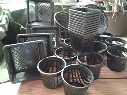 AWEHIRU 30 Pflanzkörbe 4 Verschiedene Größe von 11-23 cm Teichpflanzen Pflanzkorb Teich