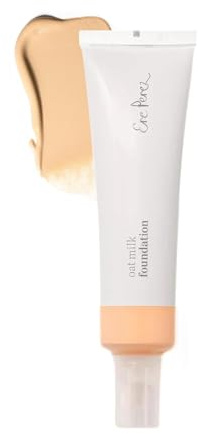 Ere Perez - Natural Oat Milk Liquid Foundation | Breathable, Buildable, Medium Coverage | Peach Extract, Vitamin E | Vegan, Cruelty-Free, Clean Beauty (Honey | light neutral cool, 1 fl oz | 30 ml)