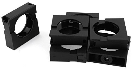 Aexit 6 Stück schwarz festmontierter Rohrclip-Halterungsklemme für 34,5 mm Durchmesser, gewelltes Rohr (624f8b8d382162e8f28ee2e6a02f0d00)