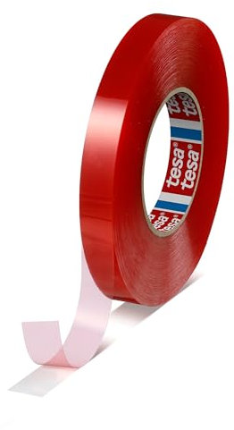 tesa 4965 Original Double-Sided PET Film Tape, Transparent, 1 in x 180 ft, 1 Count
