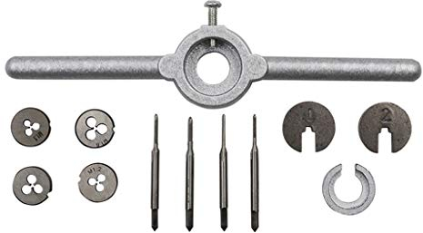 Gewindebohrer Set, 1 Satz Mini HSS Metric Gewindebohrers Dies Schraubenschlüssel Griff Kit M1-M1.6 Schraubgewinde Making New von Yintiod