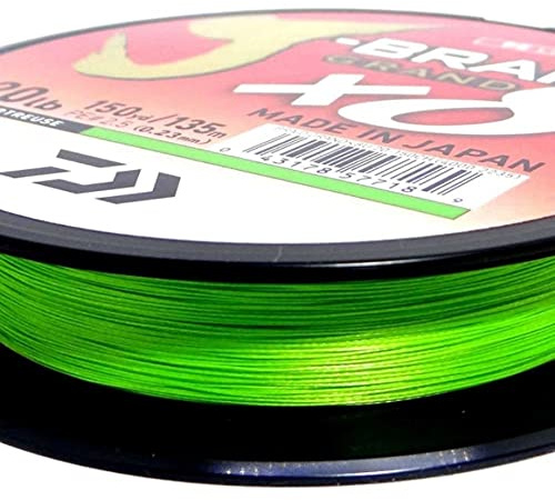 Daiwa J-Braid Grand x8E, 135m Chartreuse, Geflochtene Angelschnur