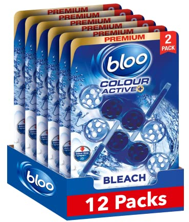 Bloo Colour Active Lot de 6 blocs de contour de WC avec 12 verrous