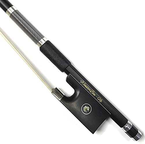 WinsterBow Kohlefaser Violine Bogen 1/8 ungebleicht schwarz Pferdehaar Art Nr. VBN108 (1/8)