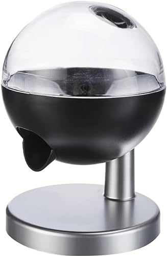 Avilia Dispenser Automatico di Caramelle e Gomme con Sensore di Movimento, Plastica e Metallo, Grigio e Nero, 19.5x12cm - Distributore Tondo Mini, Igienico e Pratico