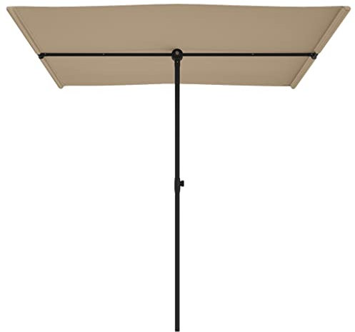 WRJENFSC Ombrelloni da Terrazzo Ombrellone da Giardino Ombrelloni da Esterno Ombrellone da Esterni con Palo in Alluminio 180x110cm Talpa Adatta a Patii, Spiagge, Piazze, Giardini