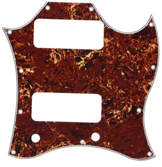 E-Gitarre Schlagbrett Geeignet Für SG Pickguard Elektrische Gitarre Pickguard Drei-schicht Panel(Tortoise)