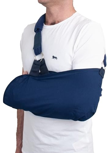 Express Orthopaedic® Arm Sling | Lightweight Envelope Sling with Padded Neck Strap & Thumb Loop | Left/Right, Adjustable | For Shoulder/Arm Injuries, Fractures, Sprains & Dislocations (Size L)