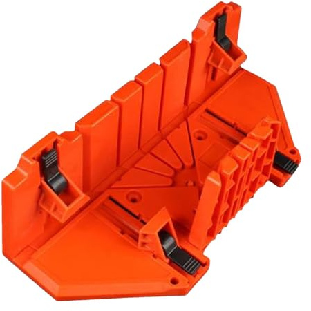 Cajas de inglete – Juego de caja de inglete y sierra, sierra trasera de acero para corte preciso, caja de sierra de mano, caja de sierra ingletadora de sujeción, ángulos ajustables para carpinteros,