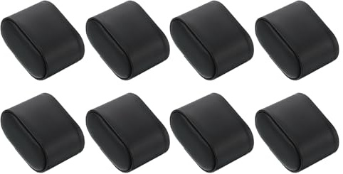 QUARKZMAN 8Pcs Cuscino Display Orologio, 2.95 x 2.09 x 1.77 Cuscino Bracciale Orologio PU Pelle per Scatola Orologio Cuscini Display Archiviazione, Nero