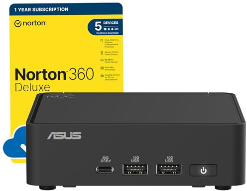 ASUS NUC 15 Pro Slim PC Kit RNUC15CRKC500002 | Intel Core Core 3 100U Prozessor, Intel Arc Grafik, Intel WiFi 7, Bluetooth 5.4, ohne Betriebssystem, mit EU-Netzkabel
