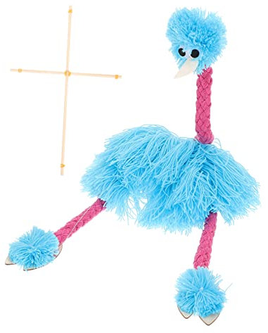 Garneck Strauß Marionettenpuppen Kinder Plüsch Handpuppen Tierfigur Mit Schnur Lustiges Puppenspielzeug Eltern Kind Aktivität Fingerspielzeug