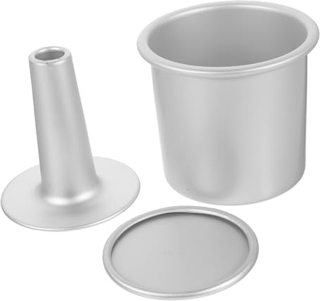 TOPPERFUN Molde Horno para Aleación Aluminio de Redondo Pasteles y Fondo Desmontable Antiadherente Resistente en Adecuado para Repostería Casa