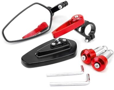 Rétroviseur De Moto, Bout De Barre, Miroir De Guidon, Livraison Directe, Rétroviseurs Latéraux De Moto Rétroviseur Guidon d'extrémité Moto