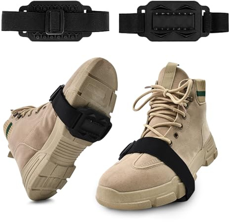 GHUAP 2 Stück Anti Rutsch Schuhspikes, Schuhspikes Winter, Spikes für Schuhe Winter, Schuhspikes zum Überziehen, Schuhspikes Schnee und EIS, Anti-Rutsch-Eiskrallen, Steigeisen für Wanderschuhe