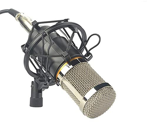 Professionelle Kondensatormikrofon Cardioid Audio-Studio Vokal Aufnahmemikrofon KTV Stoßhalterung