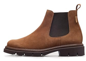 KOALA BAY Botín Chelsea Serraje de Mujer Marrón - Stonester (Marrón, Sistema tallas calzado EU, Adulto, Números, mediano, 39)