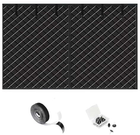 Magnetisk Värmeisolerad Garageportsskärm, Vinterkraftig Isoleringssats, Vattentät Garagegardin Väderbeständig Isoleringstäcke 210 215 240 244 250 270 275 360 365 490 Cm(Black,W229xH259CM)