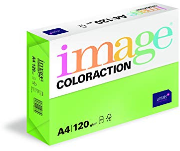 Image Coloraction Java - farbiges Kopierpapier - DIN A4, 210 x 297 mm, 120 g/m² - buntes, holzfreies Druckerpapier für Kopierer - 250 Blatt - Maigrün