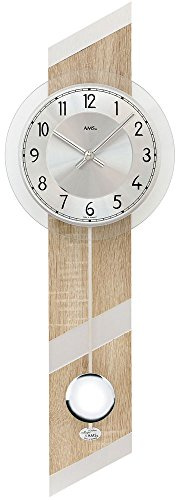 Moderno relojes de pared diseño de aspecto de madera Sonoma reloj de péndulo reloj de cuarzo