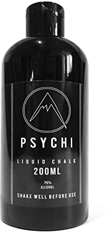 Psychi | 200ml Liquid Chalk | Gym Chalk | Ultimate dust free grip | Formulated for Crossfit Gym Bouldering Rock Climbing Gymnastics Weightlifting Pole Dancing Powerlifting and more.