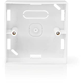 Back Box for Surface Mounting 86 x 86 mm White